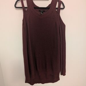 Women's Burgundy Knit Sweater